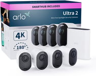 Arlo Ultra 2 Outdoor Security Camera, 4K UHD, Wireless CCTV, 6-Month Battery, 4