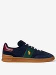 Polo Ralph Lauren Heritage Aera Suede Trainers - Navy, Navy, Size 6, Men