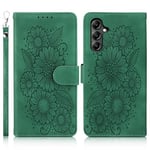 Succtopy Coque pour Galaxy A15 4G/5G Étui de Protection [Fermeture Magnétique] [Pochette de Portefeuille] [Etui à Rabat] Housse Premium en Cuir PU Portefeuille Samsung Galaxy A15 4G/5G Vert