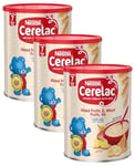 Cerelac Mixed Fruits & Wheat Infant Cereal with milk 400 g | from 7 months+ | Baby Cereal (Pack of 3)