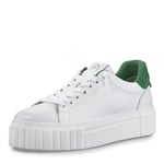 Tamaris Femme 1-23776-43 Basket, White Green, 40 EU