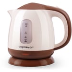 Mini electric plastic bulk kettle 1 litre avec filtre 1100 w Aigostar Beige/BROWN