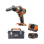 Pack AEG 18V - Perceuse percussion Brushless 75 Nm - Batterie 4.0 Ah - Chargeur - Caisse de rangement