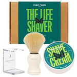 5060796560282 The Life Shaver Sicilian Lime zestaw krem do golenia 100ml + pędze