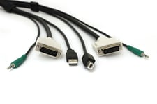 BLACK BOX video- / USB / audio-kabel - 1.8 m