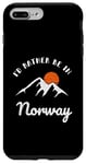 Coque pour iPhone 7 Plus/8 Plus Je préfèrerais être en Norvège Vintage Retro Norway