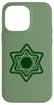 iPhone 14 Pro Max Green Star of David for Hanukkah | Am Yisrael Chai Case