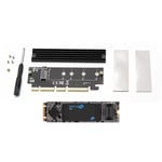 Simpletek – Adaptateur PCIe Gen4 vers SSD M.2 NVMe + SSD 4 To inclus | Large compatibilité PCIe 1.0-3.0 | Dissipateur de chaleur et kit de montage intégré