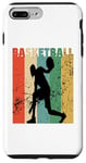 Coque pour iPhone 7 Plus/8 Plus Ballon de basket vintage pour homme et femme, rétro vieilli