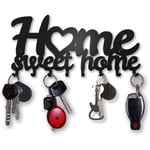 CSPARKV 1Pack Porte Clef Mural Design, Home Sweet Home Porte Clé Mural, Boite A Clef Decorative, Accroche Clef Mural Original, Range Clef Mural, en