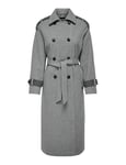 ONLY Onlirma Life Trench OTW Manteau, Gris, M Femme