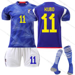 22 VM-landslaget Japan hemmatröja fotboll kostym kostym träningslag uniform NO.11 KUBO M