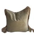 Mille Moi Putetrekk Bohem Velvet m/frynser Olive 50x50cm