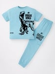 JURASSIC WORLD 2 Piece T-Shirt and Cargo Jogger Set, Blue, Size 3-4 Years