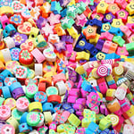 300 Pièces Perles pour Bracelet Enfants Argile Polymère Perles de Smiley, Papillon, Fleurs de D'animaux Pour la Fabrication de Bijoux, Bracelet, Perles, Artisanat, Bijoux de Cheveux pour Enfants