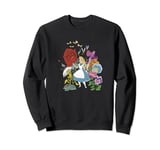 Disney Alice In Wonderland Alice In The Flowers Sweatshirt