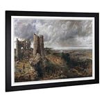 Big Box Art Framed Print of John Constable Hadleigh Castle, The Mouth of The Thames Design | Wall Art Picture| Home Decor for Living Room, Bedroom, Office, Black, A2 / 24.5x18 Inch / 62x45cm