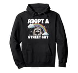 Adopt A Street Cat Raccoon Pullover Hoodie