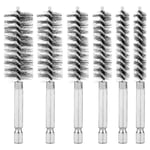 6pcs Acier Inoxydable Brosse Métallique, Brosse Métallique pour Perceuse avec Tige Hexagonale de 1/4 Pouce Brosse de Nettoyage