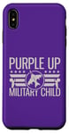 Coque pour iPhone XS Max Purple Up For Military Kids Mois of Military Child Adultes