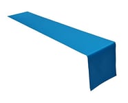 Lemos Home Chemin de Table de qualité supérieure - 100 % Coton - Collection Concept, Couleur et Taille au Choix (Chemin de Table - 40 x 180 cm, Bleu Ciel)