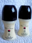 AVON 2 x FAR AWAY FOR HER ROLL ON ANTI-PERSPIRANT DEODORANTS 50ml each  *NEW*