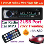 Auton MP3-soitin Bluetooth-sovittimella Monitoiminen keskusohjaus FM-radio Auton MP3-soitin Autostereo Tf-kortti USB-toisto