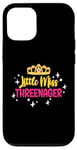 iPhone 14 Pro 3 Years Old Little Miss Threenager Birthday Case