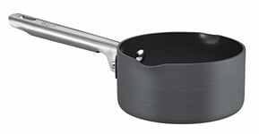 Anolon Professional Casserole à Lait en Aluminium anodisé Dur, Noir, 14 cm, 0.9 Litre