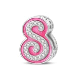 TINSLO 925 Sterling Silver Charms Beads Initial S Letter for Pandora Bracelet, Dangle Pendant Charms for Necklace and Bracelet Jewelry Gifts for Women Girls