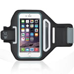 iPhone 6/6S 4.7" Black Lycra Armband Running Reflective CreditCard Holder