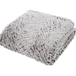 Catherine Lansfield Wolf Faux Fur 150x200cm Blanket Throw Neutral