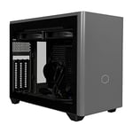 Cooler Master MasterBox NR200P MAX Boîtier PC Mini-ITX, Panneau Latéral Verre Trempé, Refroidisseur Liquide 280mm AIO, PSU Modulaire 850W 80+ Gold SFX, Support GPU Vertical, PCI-e 4.0 x16 Riser Cable