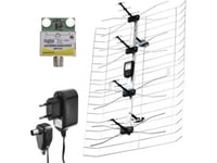 Rtv-Antenne Emos Utendørs Tv-Antenne Asp-25 25Db Vhf/Uhf J0665