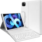 Étui Blanc Clavier Azerty Bluetooth Pour Apple Ipad 2022 10.9' (10e Génération)