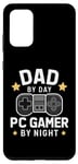 Coque pour Galaxy S20+ Dad By Day PC Gamer By Night Fête des pères pour les papas de jeu