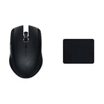 Razer Atheris : Souris de Jeu Ergonomique, Gaming Souris - Noir & Goliathus Mobile Stealth Edition Noir - Tapis de Souris (Noir, Monotone, 215 mm, 270 mm, 1,5 mm, 52 g)