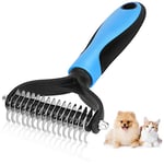 Nobleza Brosse pour Chien et Chat pour Poils Longs, Peigne pour Animaux, Râteaux de toilettage Professionnel,Accessoire toilettage Chiens Chats pour démêlage nœuds des Poils, M