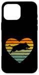 iPhone 16 Pro Max I Love Wild Boars Retro Heart Hunter Boar Case