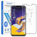 Packx3 Verre trempé Asus Zenfone 5 ZE620KL, 5Z ZS620KL Film Vitre Protection