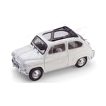 [FR] Brumm FIAT 600 D BERLINA 1960 TRASFORMABILE APERTA BIANCO 1:43 - BM0317-12