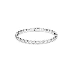 Swarovski Women's Tennis Bracelet, Crystals, Rhodium Plated, White, Medium