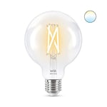 WiZ ampoule LED Connectée Wi-Fi Claire E27, Nuances de Blanc, équivalent 60W, 806 lumen, fonctionne avec Alexa, Google Assistant et Apple HomeKit, 1 Unité (Lot de 1)