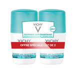 Vichy Déodorant anti-transpirant 48H Roll-On 2x50 ml Rouleau