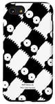 Coque pour iPhone SE (2020) / 7 / 8 The Simpsons Bart Simpson Carreaux noirs et blancs