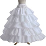 Jupon Crinoline Pour Patients,Sous-Jupe,Robe De Mariée,Cerceau,Lolita,Long Barrage,Glisse,Blanc,Tulle Rockabilly