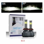 360° 6-sidig H13/9008 LED-strålkastare hög/lågljus 200W 20000LM 6000K