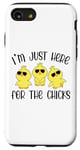 Coque pour iPhone SE (2020) / 7 / 8 I'm Just Here for the Chicks - Adorable poussin de Pâques