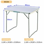 Folding Camping Table Aluminium Picnic Portable Party BBQ Tables Indoor Outdoor