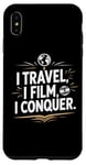 Coque pour iPhone XS Max I Travel I Film I Conquer Funny Vlogging Devise